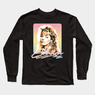 Sandra Cretu ///  80s Retro Fan Art Design Long Sleeve T-Shirt